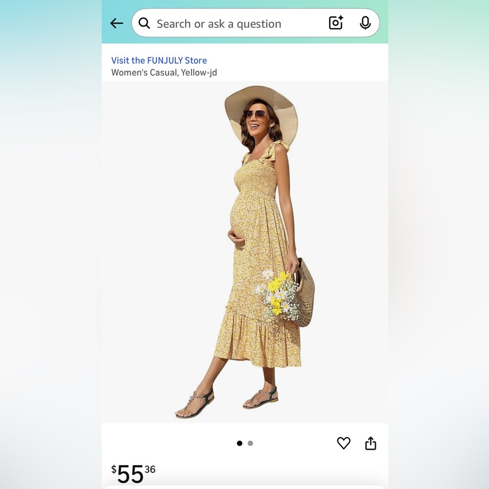 Yellow Floral Dress